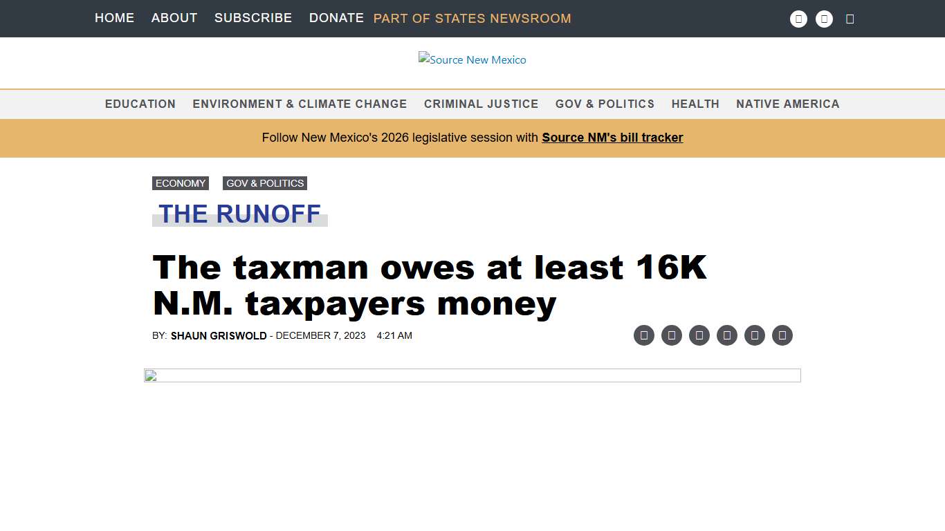 The taxman owes at least 16K N.M. taxpayers money • Source New Mexico